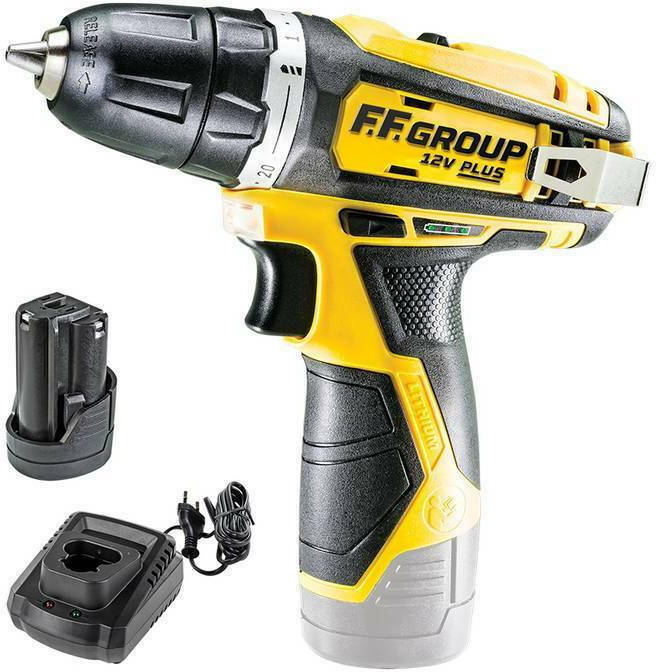 F.F.Group 41303 CDD 12 PLUS Δραπανοκατσάβιδο Μπαταρίας 12V με Φορτιστή και 1 Μπαταρία 2,0Ah