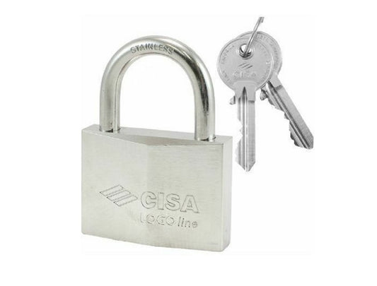 Cisa Locking Line 21710-50 Λουκέτο Πέταλο Ατσάλινο με 2 Κλειδιά