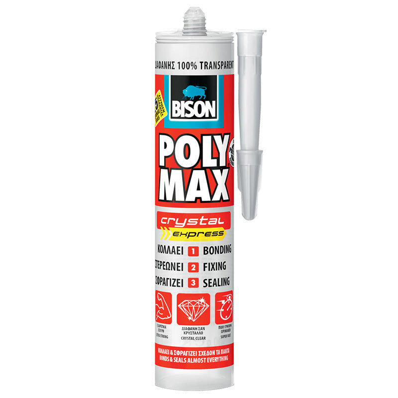 Bison Polymax Σιλικονη Κόλλα για Σφράγιση & Στερέωση