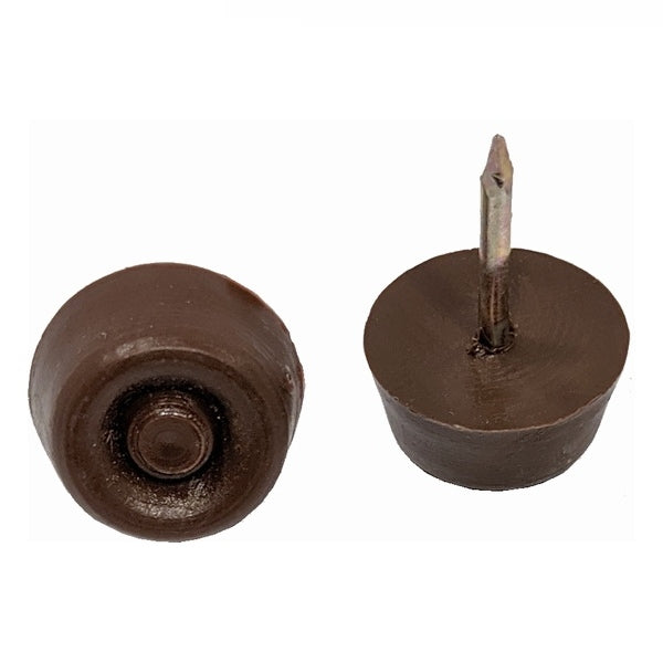 Πατίνι Επίπλου με Καρφί Πλαστικό Φ18mm (Ύψος 9mm) (4 τμχ)