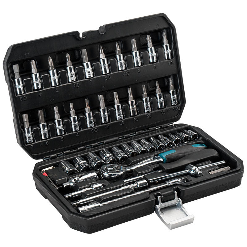 Bormann Pro BHT5100 Σετ Καρυδάκια με Προέκταση & Καστάνια 1/4" 46τμχ