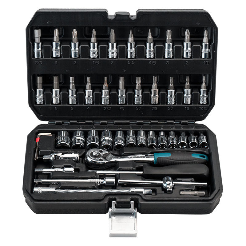 Bormann Pro BHT5100 Σετ Καρυδάκια με Προέκταση & Καστάνια 1/4" 46τμχ