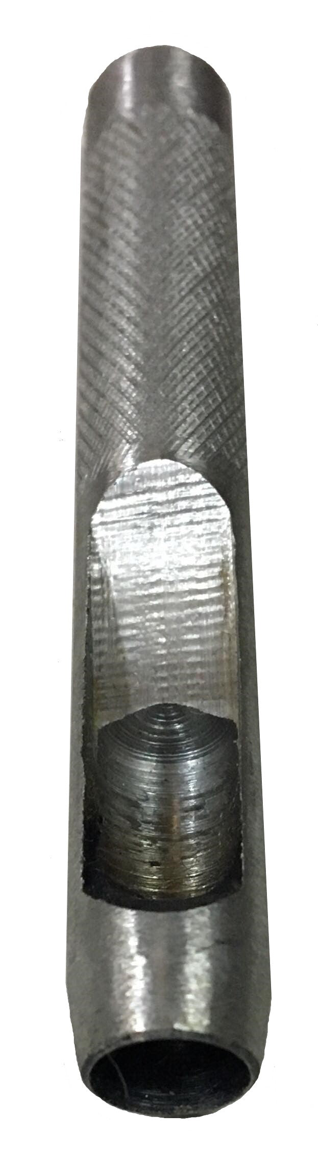 Ζουμπάς (Σγρόμπια) Στρογγυλός για Δέρματα Μεταλλικός