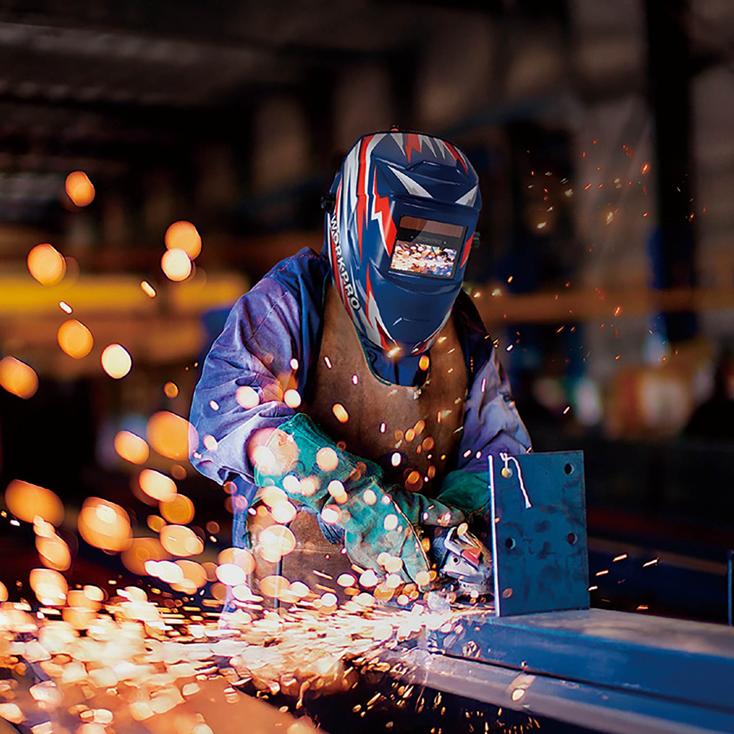 WorkPro WP375004 Μάσκα Ηλεκτροσυγκολλητών Κεφαλής Ηλεκτρονική