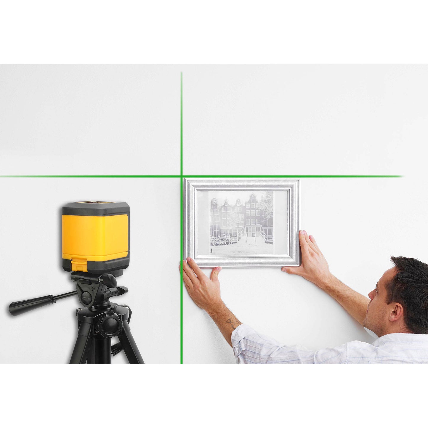 Prexiso PLC10PG Αλφάδι Λέιζερ Σταυρού (Πράσινη Δέσμη) 30m