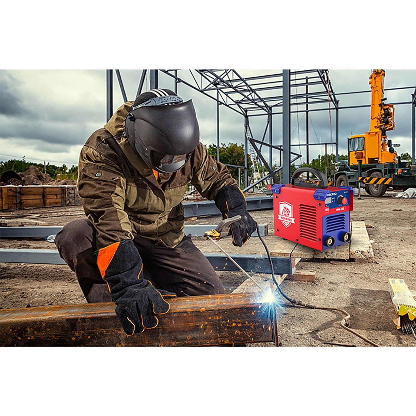 WorkPro WP420007 Ηλεκτροσυγκόλληση Inverter 30-160A MMA200A