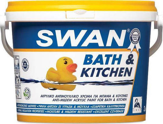 Swan Bath & Kitchen Ακρυλικό Αντιμουχλικό Χρώμα Λευκό
