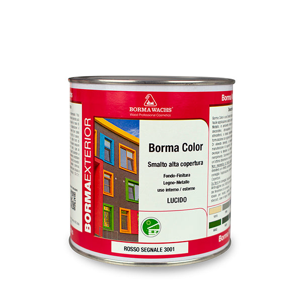 Borma Color High Coverage Enamel Anti-Rust Ριπολίνη Διαλύτου Υψηλής Καλυπτικότητας Λευκή