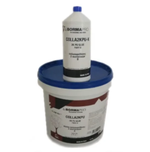 Borma Wachs COLLA2KPU 2K PU Glue Πολυουρεθανική Θιξοτροπική Κόλλα Πατωμάτων 11.25kg + 1.25kg