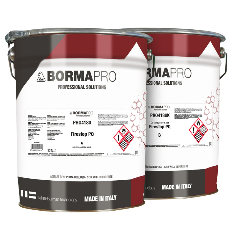 Borma Wachs Firestop PQ 2K Βραδύκαυστο Βερνίκι Επαγγελματικής Χρήσης Πολυουρεθάνης 2 Συστατικών 40% Γυαλάδα