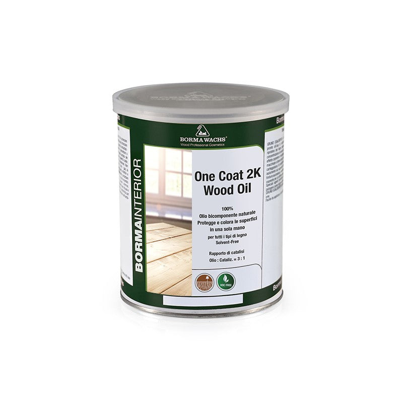 Borma Wachs 4996 One Coat 2k Wood Oil Λάδι 2 Συστατικών με Καταλύτη