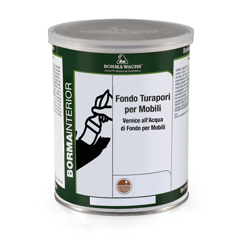 Borma Wachs 1-2K Waterbased Basecoat for Furniture Υπόστρωμα Νερού Ξύλου Διάφανο