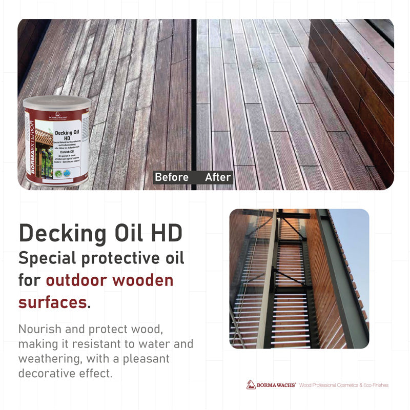 Borma Wachs Decking Oil - Danish Oil Άχρωμο
