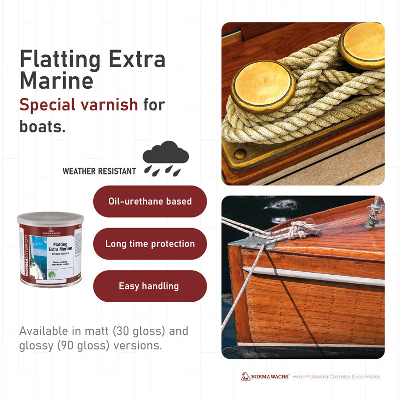 Borma Wachs Flatting Extra Marine Βερνίκι Θαλάσσης Διαλύτου Άχρωμο