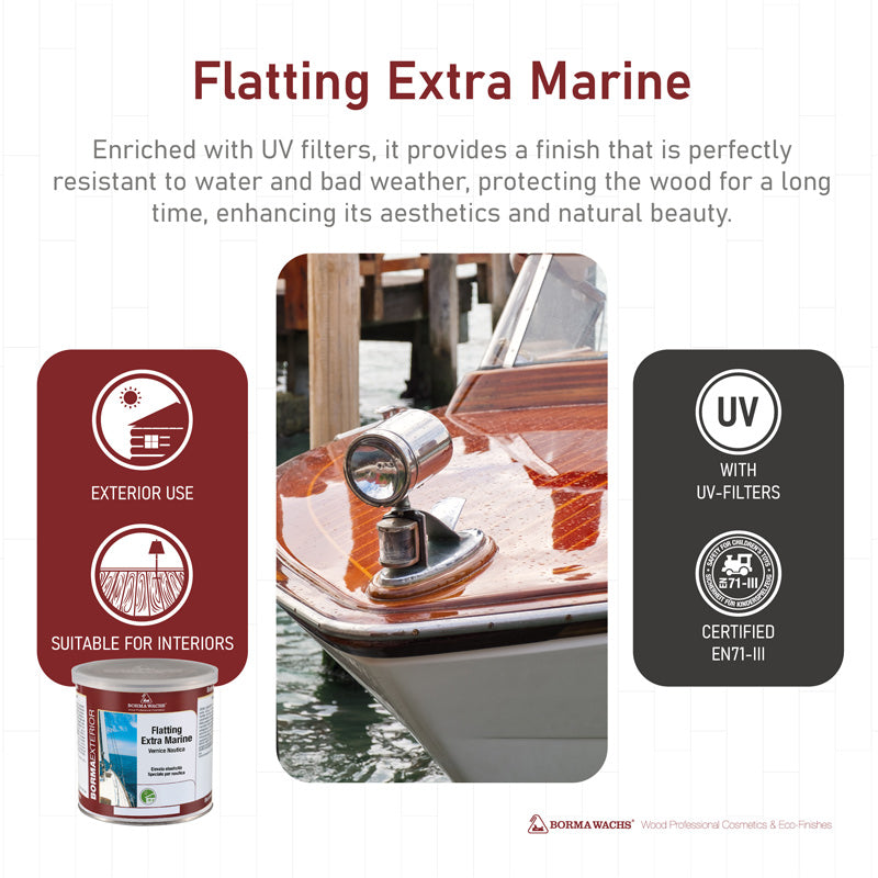Borma Wachs Flatting Extra Marine Βερνίκι Θαλάσσης Διαλύτου Άχρωμο