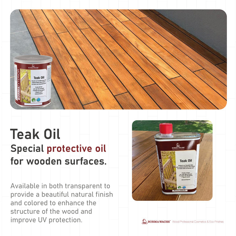 Borma Wachs Teak Oil Λάδι Συντήρησης Άχρωμο ΜΑΤ