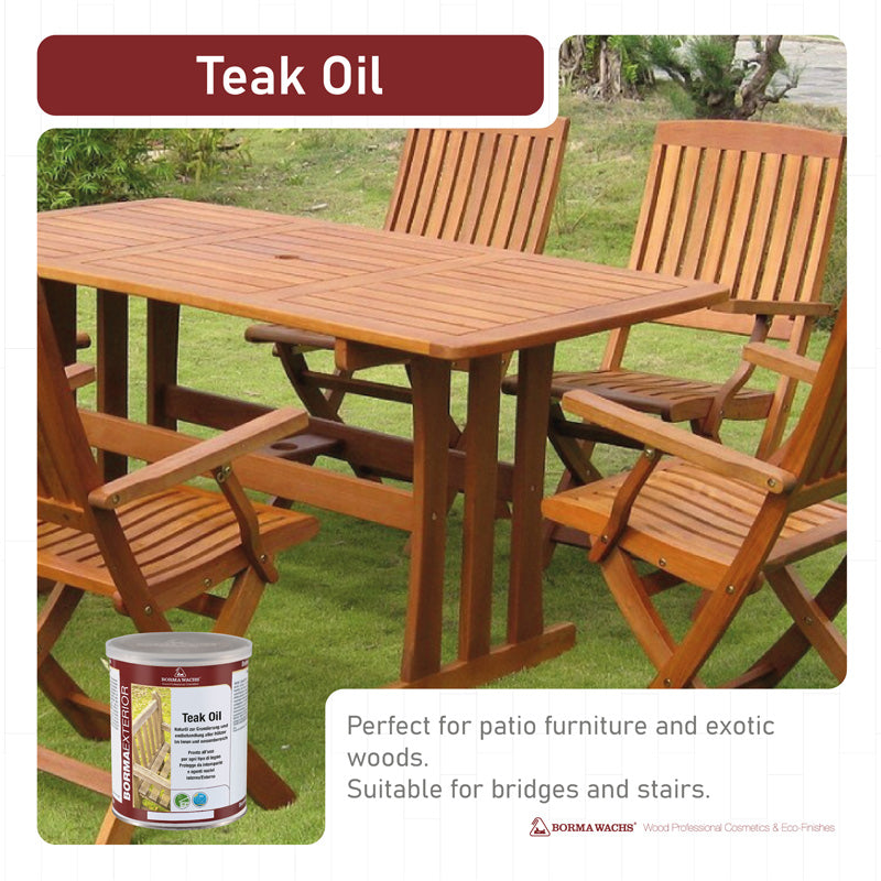 Borma Wachs Teak Oil Λάδι Συντήρησης Άχρωμο ΜΑΤ