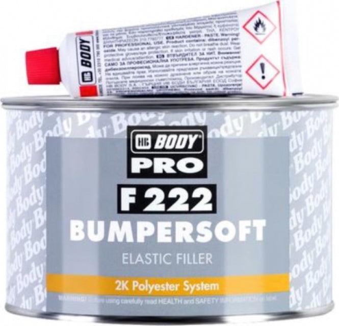 HB Body F222 Bumpersoft Πολυεστερικός Στόκος Πλαστικών Προφυλακτήρων Μαύρο 1kg