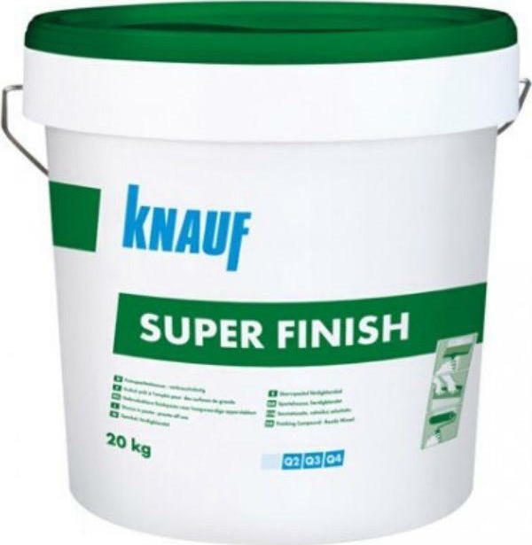 Knauf Super Finish Έτοιμος Στόκος Γυψοσανίδας-Σοβά
