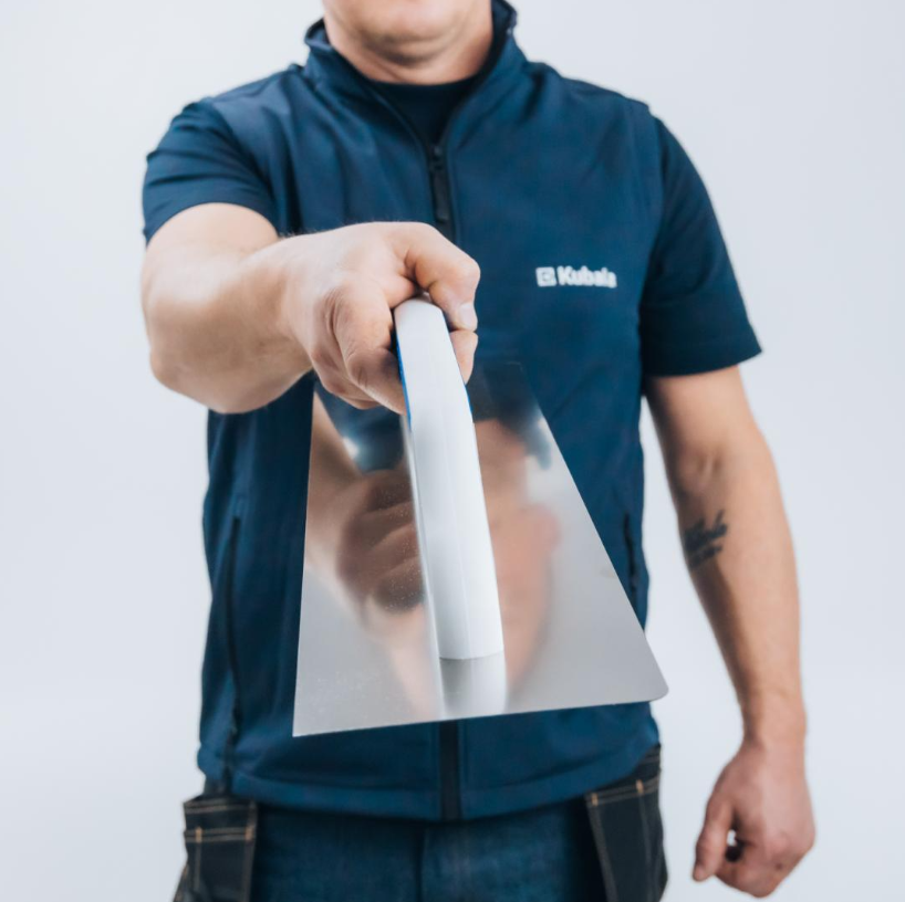 Kubala 0256 Σπάτουλα Inox με 2 Στρογγυλεμένες Άκρες 130x480mm