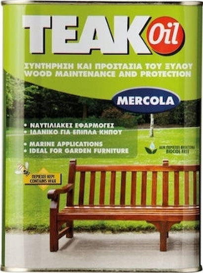 Mercola Teak Oil Προστατευτικό και συντηρητικό λάδι για ξύλα Teak