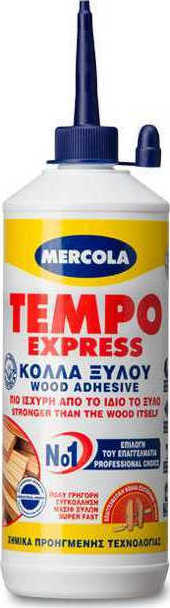 Mercola Tempo Express Ξυλόκολλα Γρήγορης Συγκόλλησης Κρυσταλιζέ(Διάφανη) D2