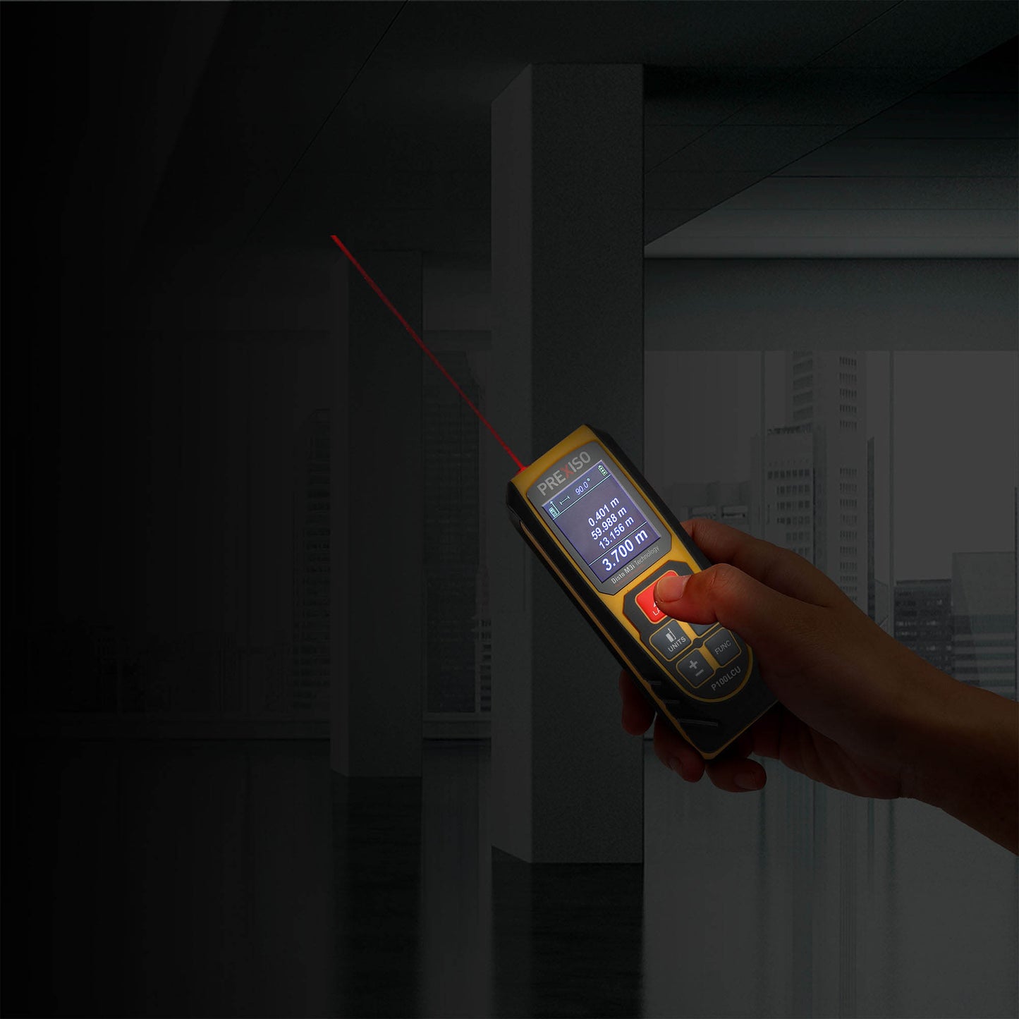 Prexiso P100LCU Μετρητής Αποστάσεων Laser 100m