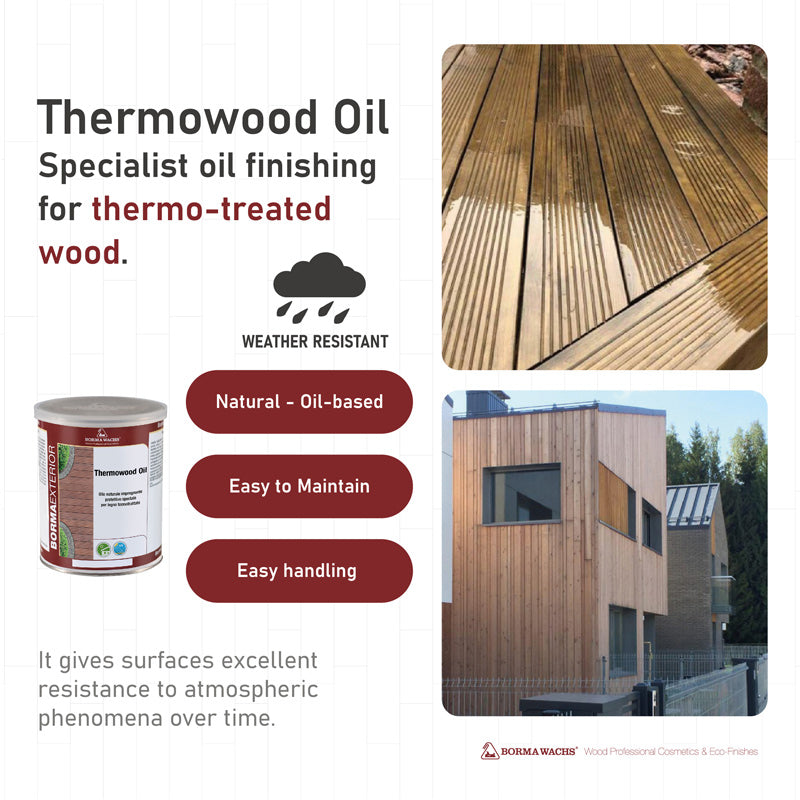 Borma Wachs Thermowood Oil Λάδι για Θερμικά Επεξεργασμένα Ξύλα
