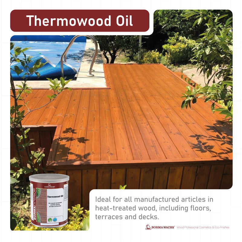 Borma Wachs Thermowood Oil Λάδι για Θερμικά Επεξεργασμένα Ξύλα