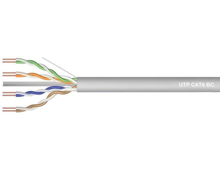 UTP Καλώδιο Δικτύου Ethernet Γκρι 4*2*0.51 (Τρέχον Μέτρο)