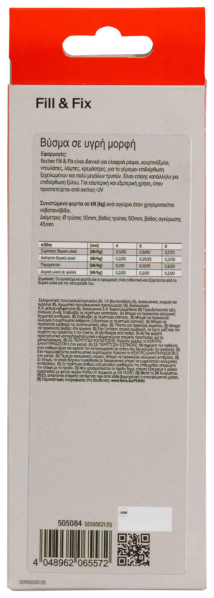 Fischer 505084 Fill & Fix Επισκευαστική Ρητίνη Τρυπών 25ml