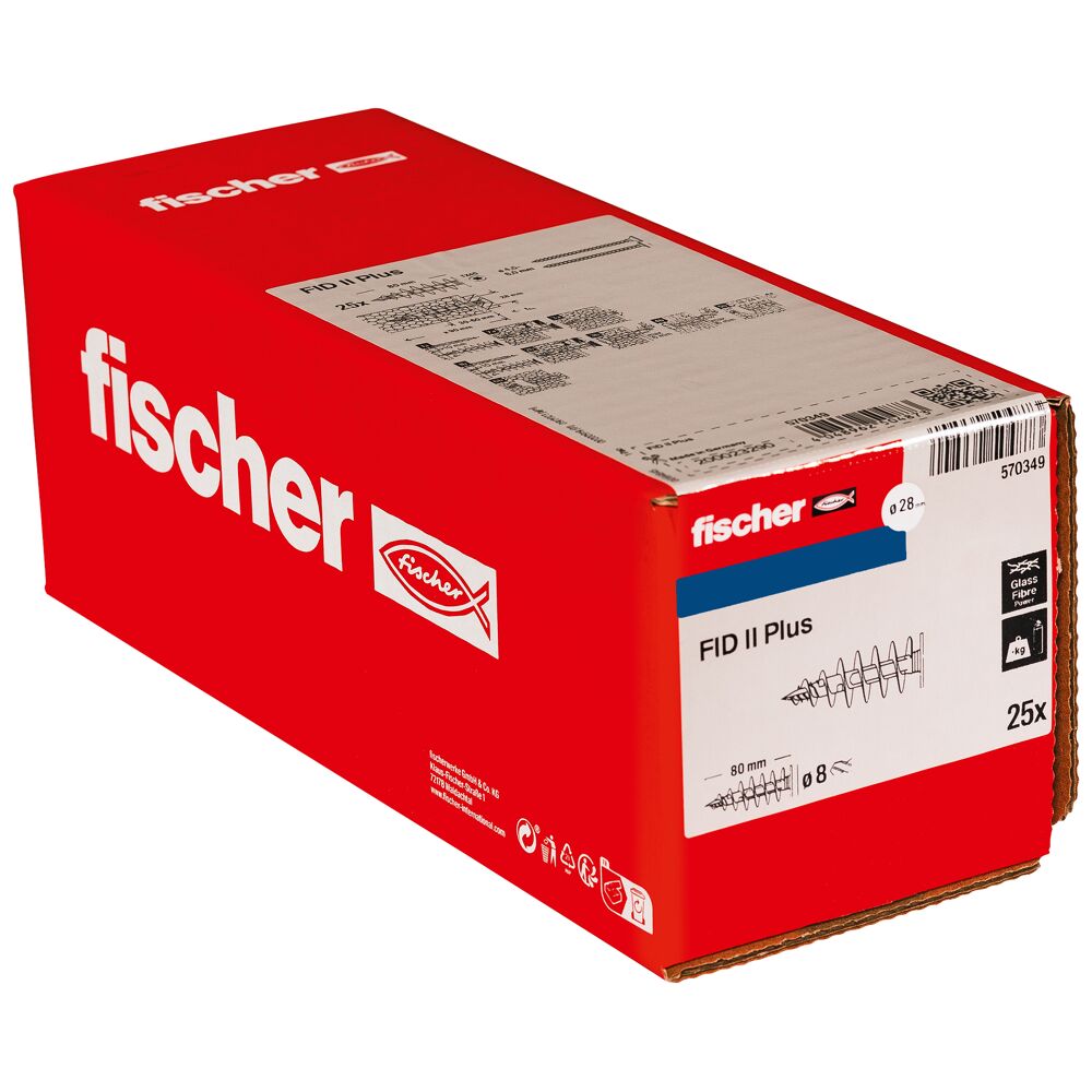 Fischer Fid II Βύσμα Θερμοπρόσοψης Πλαστικό (Torx TX-40) (1 τμχ)