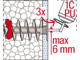 Fischer Fid II Βύσμα Θερμοπρόσοψης Πλαστικό (Torx TX-40) (1 τμχ)