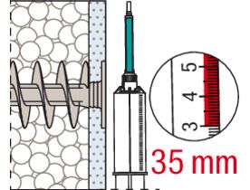 Fischer Fid II Βύσμα Θερμοπρόσοψης Πλαστικό (Torx TX-40) (1 τμχ)