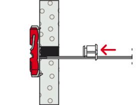 Fischer 537258 DuoTec 10 Βύσμα για Λεπτότοιχα Υλικά Φ10mm