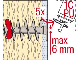 Fischer Fid II Βύσμα Θερμοπρόσοψης Πλαστικό (Torx TX-40) (1 τμχ)