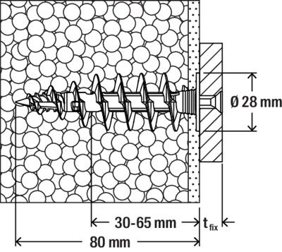 Fischer Fid II Βύσμα Θερμοπρόσοψης Πλαστικό (Torx TX-40) (1 τμχ)
