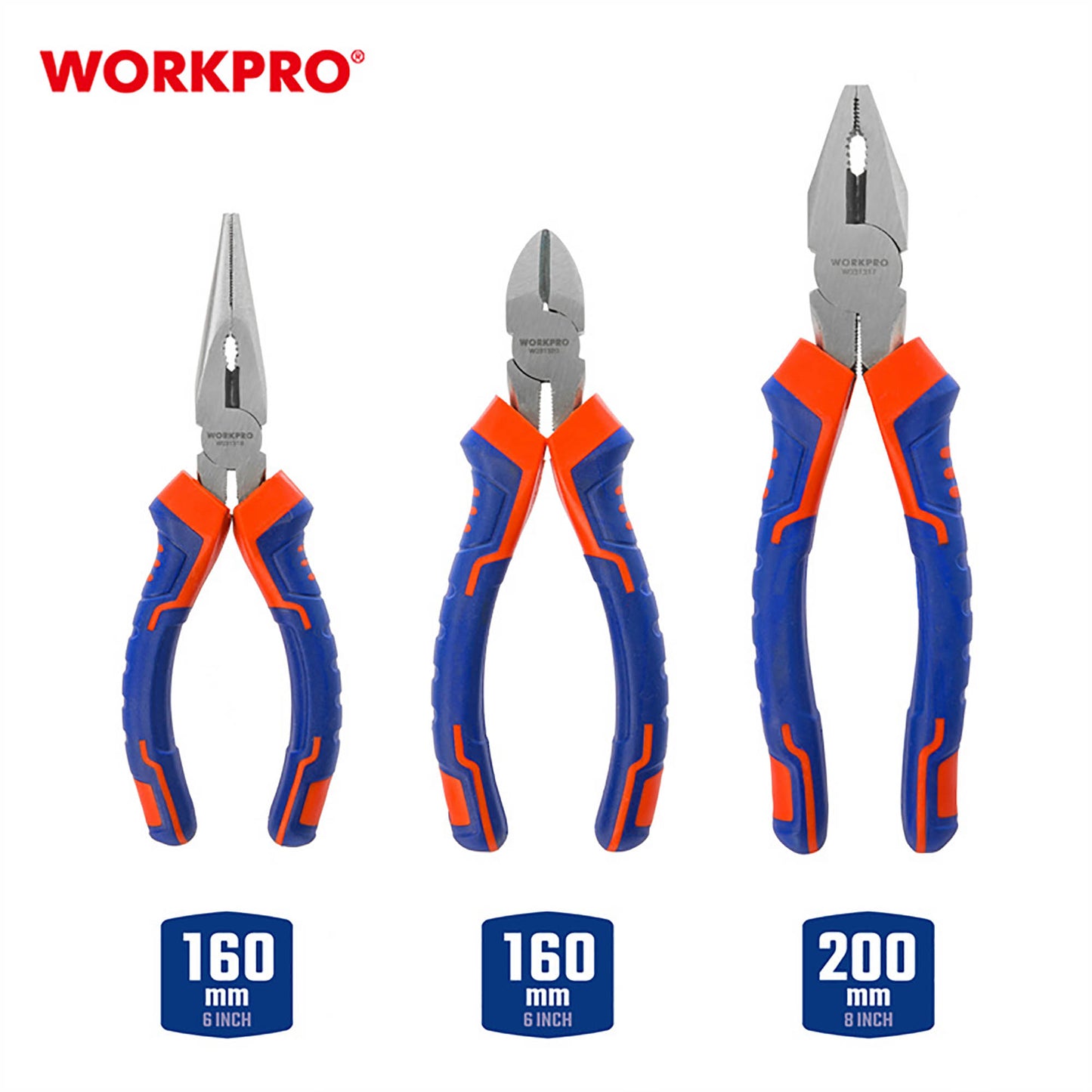 WorkPro WP201007 Σετ Εργαλείων Χειρός 3 Τεμαχίων