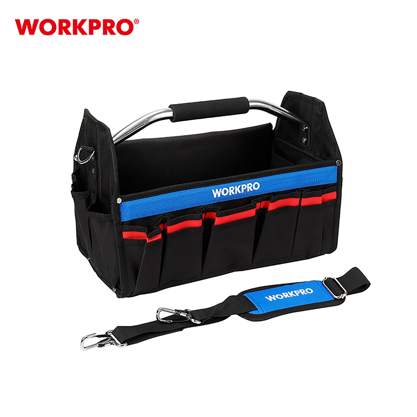 WorkPro WP281011 Τσάντα Εργαλείων με Λαβή 410x235x270mm (Δεν Περιέχει Εργαλεία)