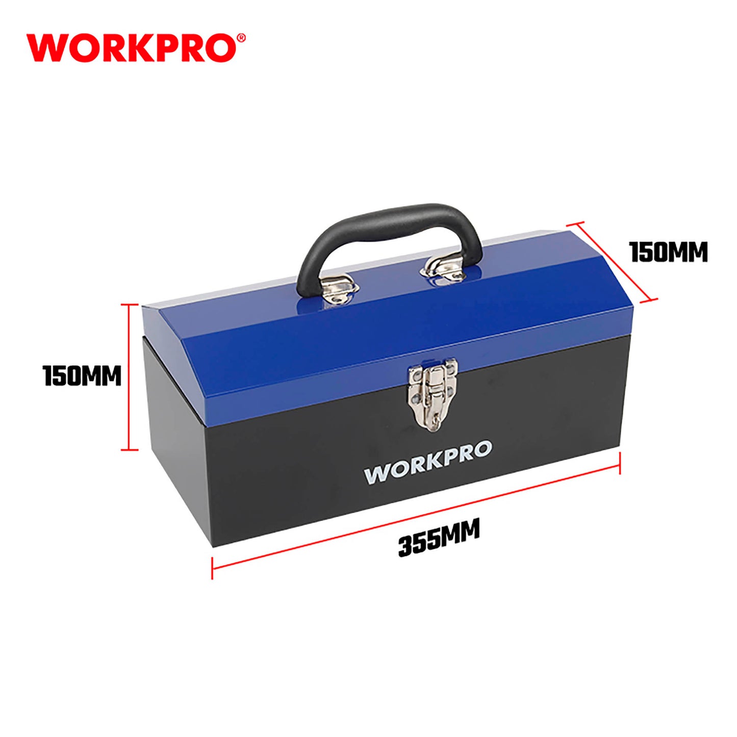 WorkPro WP282007 Εργαλειοθήκη Μεταλλική 35.5x15x15cm