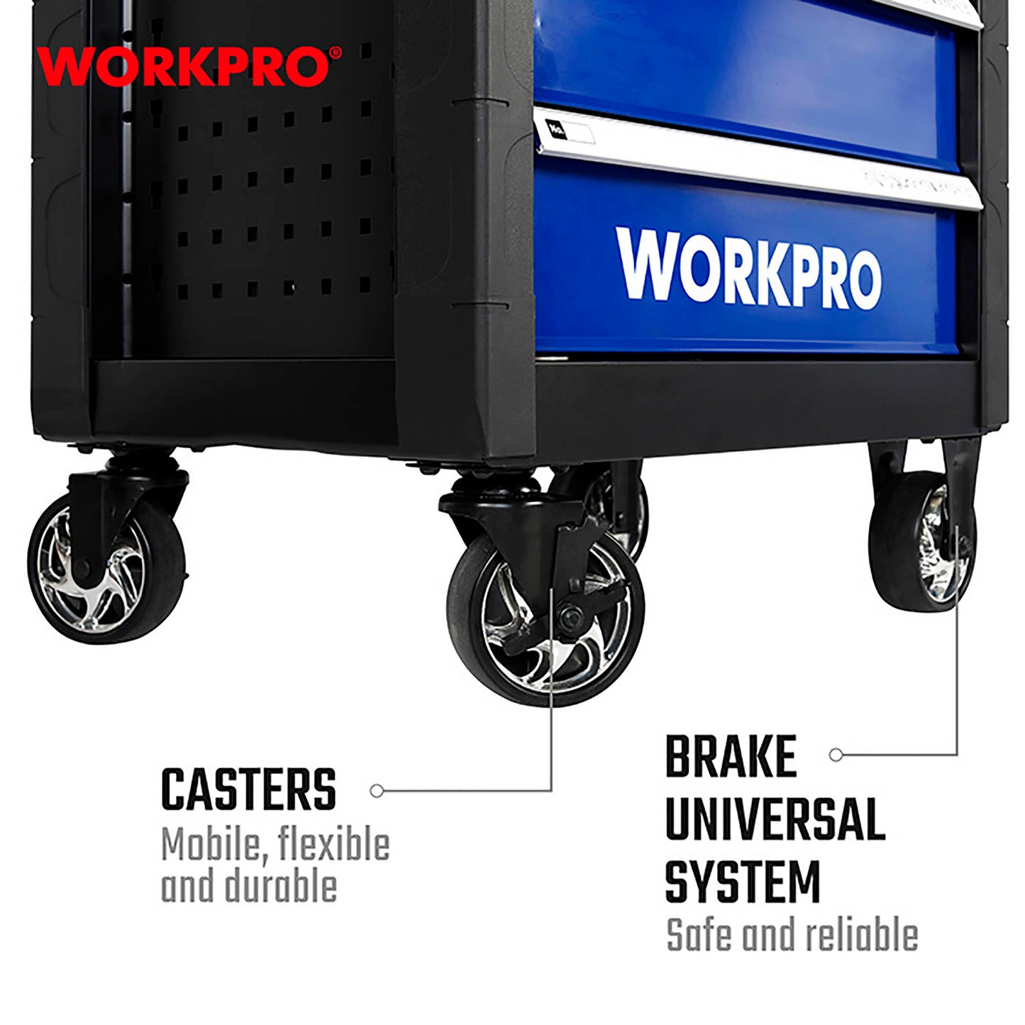 WorkPro WP285002 Τροχήλατος Εργαλειοφόρος 7 Συρταριών 976x766x480mm
