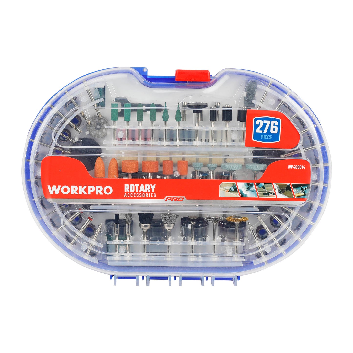 WorkPro WP409014 Αναλώσιμα Πολυεργαλείων σε Κασετίνα 276 Τεμάχιων