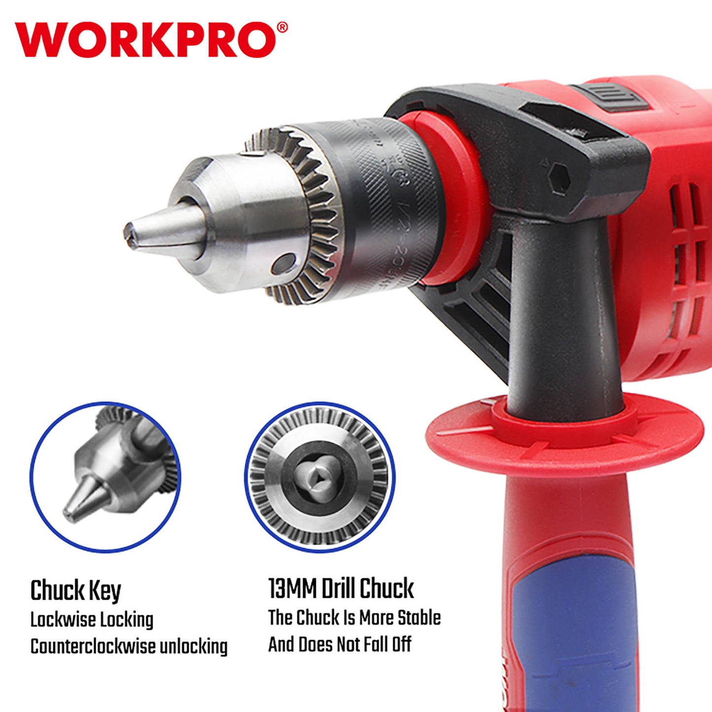 WorkPro WP470200CE Δράπανο Κρουστικό Ηλεκτρικό 710W