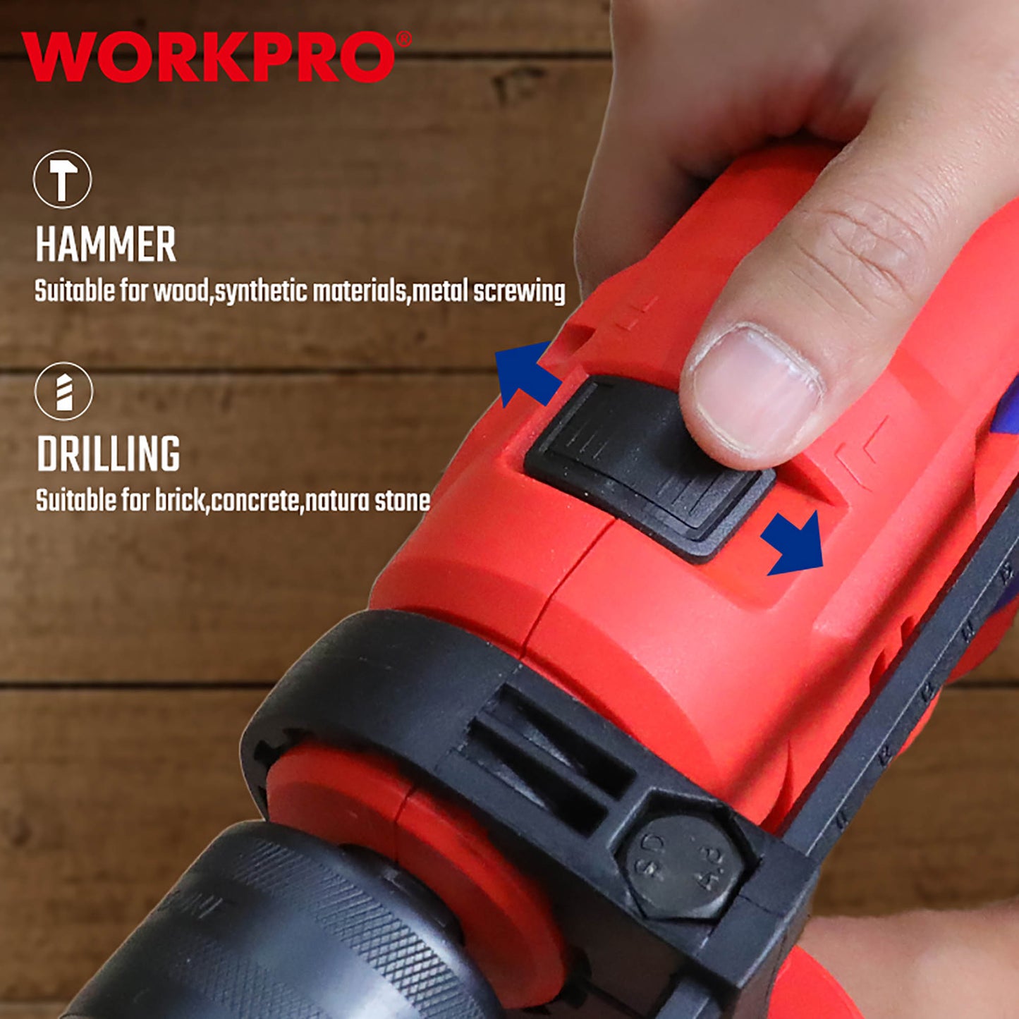 WorkPro WP470200CE Δράπανο Κρουστικό Ηλεκτρικό 710W