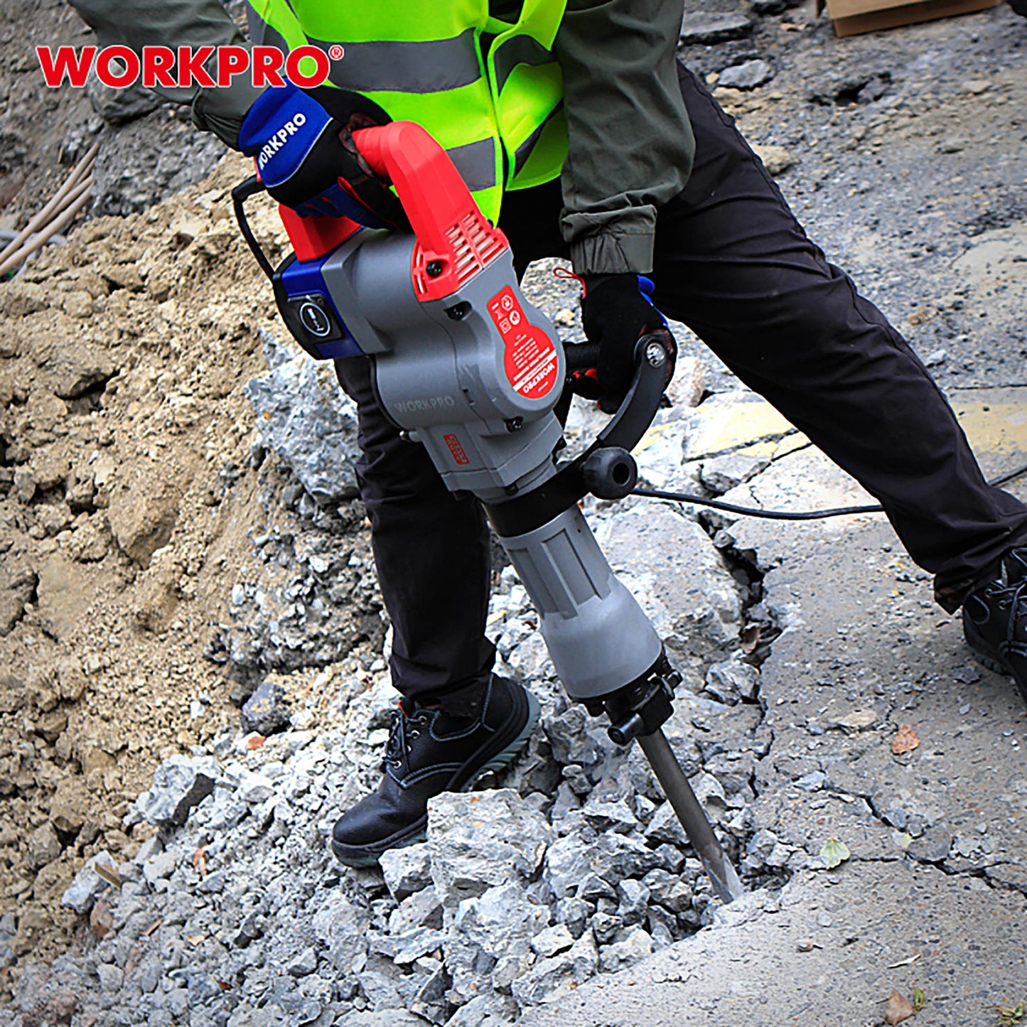 WorkPro WP470601CE Σκαπτικό Κατεδαφιστικό Πιστολέτο Υοποδοχή HEX 1500W