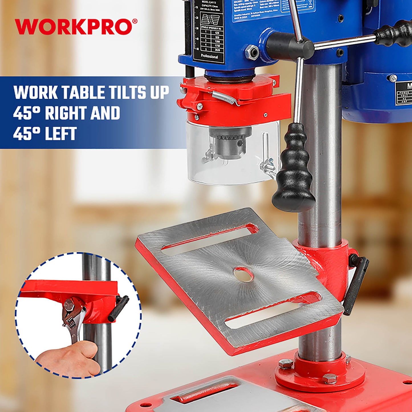 WorkPro WP483001 Δράπανο Κολωνάτο 350W