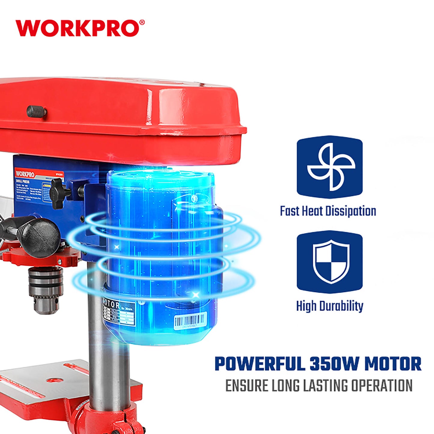 WorkPro WP483001 Δράπανο Κολωνάτο 350W