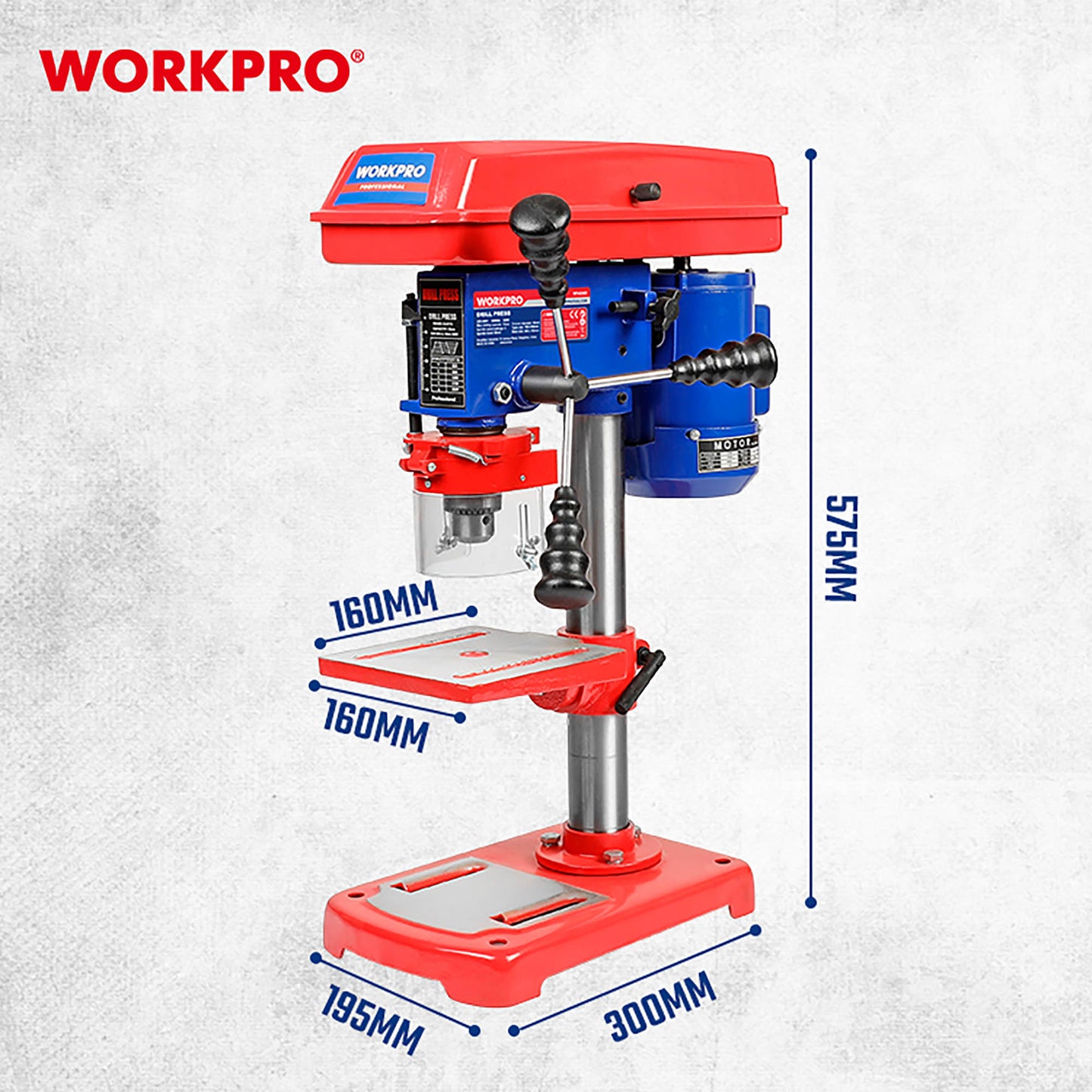 WorkPro WP483001 Δράπανο Κολωνάτο 350W