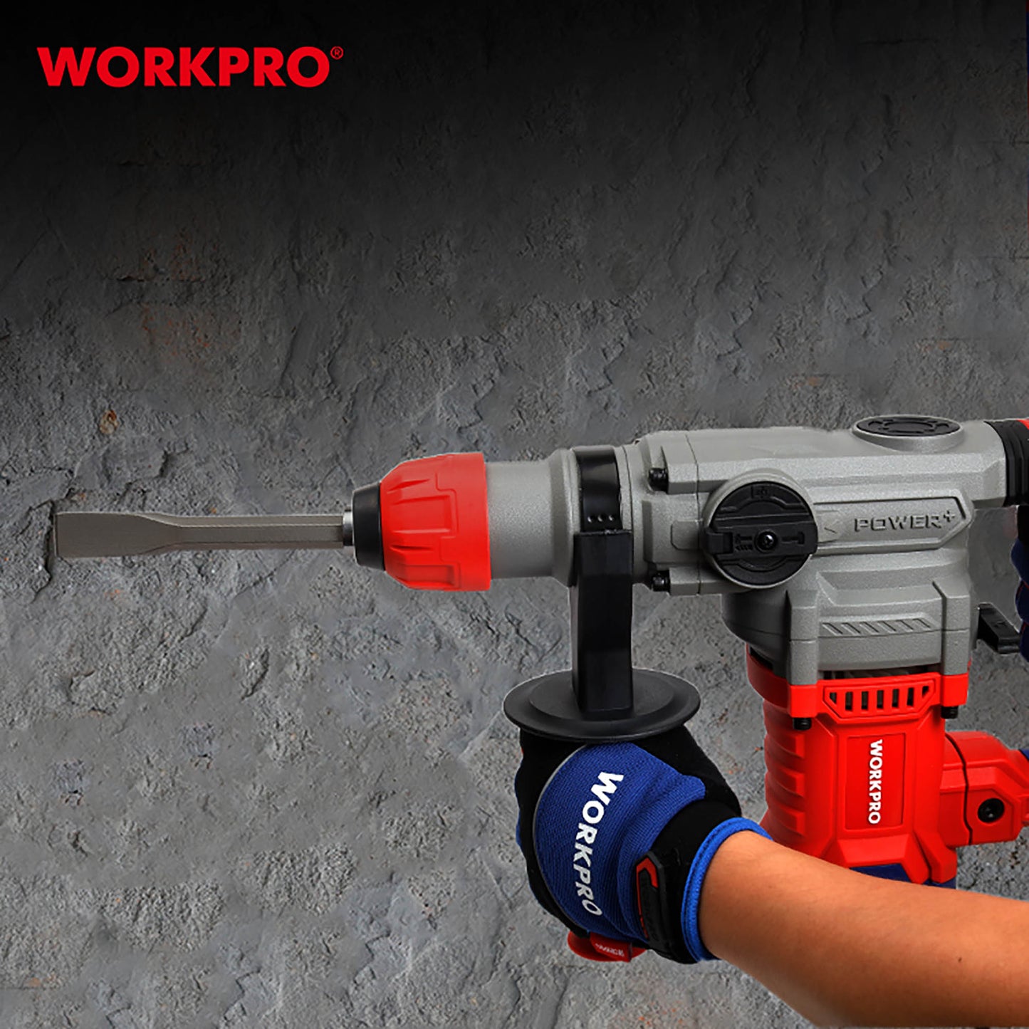 WorkPro WP470401CE Σκαπτικό Περιστροφικό Πιστολέτο SDS PLUS 1500W