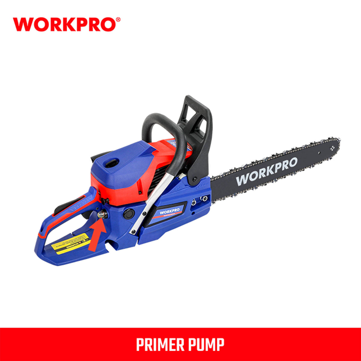 WorkPro WP424004 Αλυσπρίονο Βενζίνης 52.0cc (500mm)